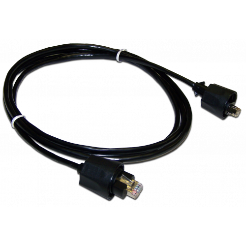 LANMASTER FTP industrial patch cord, cat.5e, IP68, black